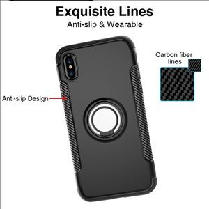iPhone 7 7 plus 8 8 plus 10 X case With Ring Stand